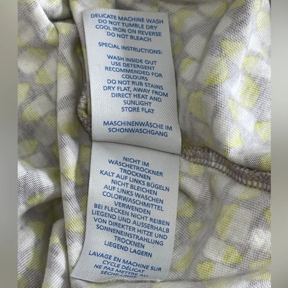 Boden Casual Weekend Jersey Dress Green Grey Pattern Size 4P - Picture 6 of 6